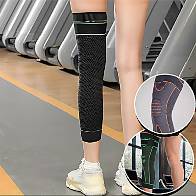 Genouillere-compression-femme-debout