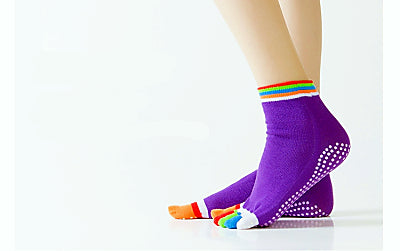 chaussettes à doigts pour pieds idéales pour la danse intérieur