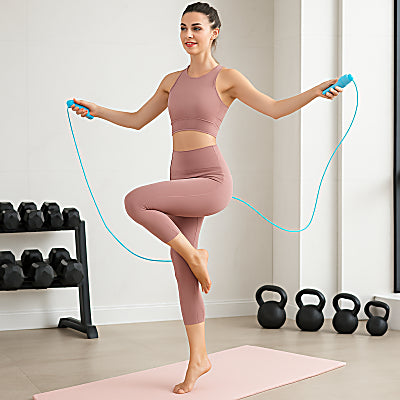 Corde a sauter avec compteur pour le CrossFit et le fitness quotidien.