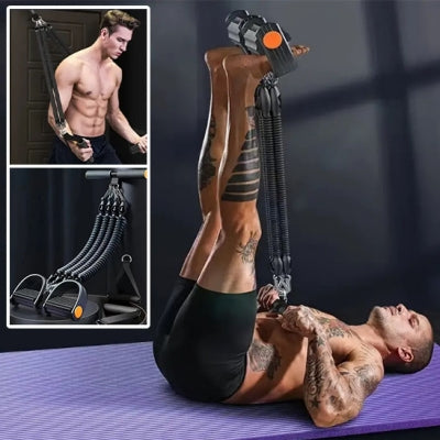 ELASTIQUES-MUSCULATION-exercice-tapis