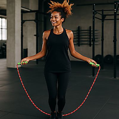 La corde à sauter permet de brûler environ 200 calories en seulement 15 minutes.