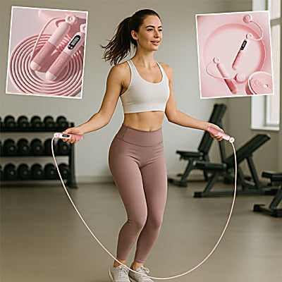 Une corde a sauter lestée pour renforcer les muscles en profondeur.
