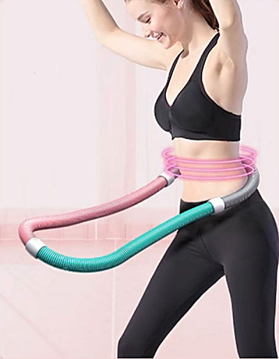 Fitness avec hula hoop un cerceau anti-chute idéal pour les débutants.